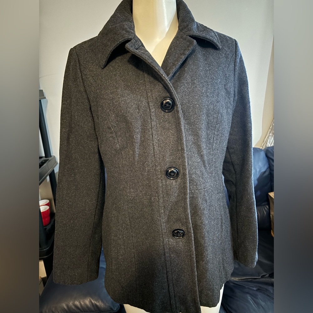 Anne Klein wool blend coat